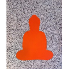 G. N. Qazi, Meditation-2, 36 x 48 inch, Acrylic On Canvas, AC-GNQ-110 G. N. Qazi, Meditation-2, 36 x 48 inch, Acrylic On Canvas, AC-GNQ-110
